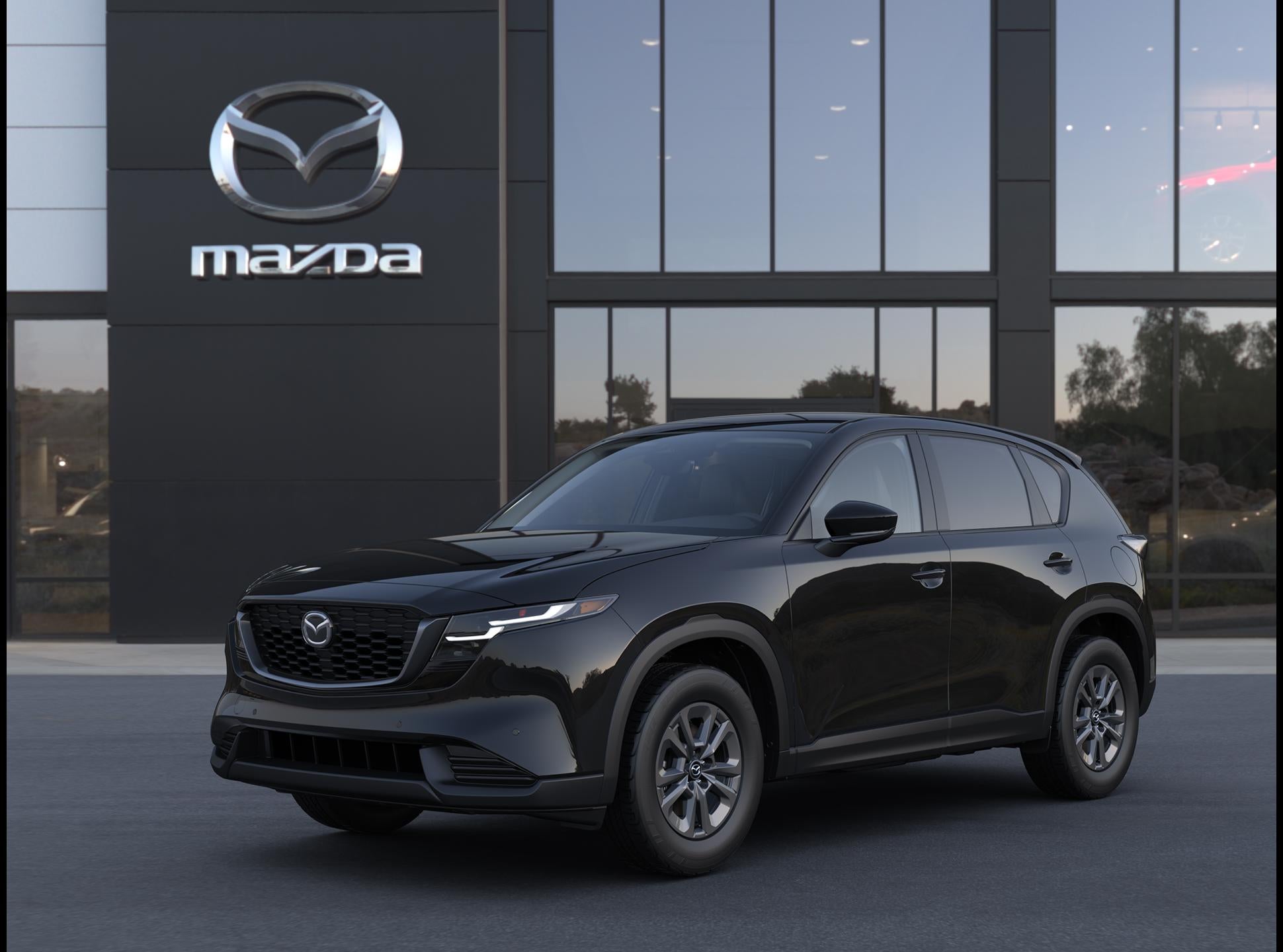 2026 Mazda Mazda CX-5 2.5 S Select AWD in Jet Black Mica — front three-quarter view