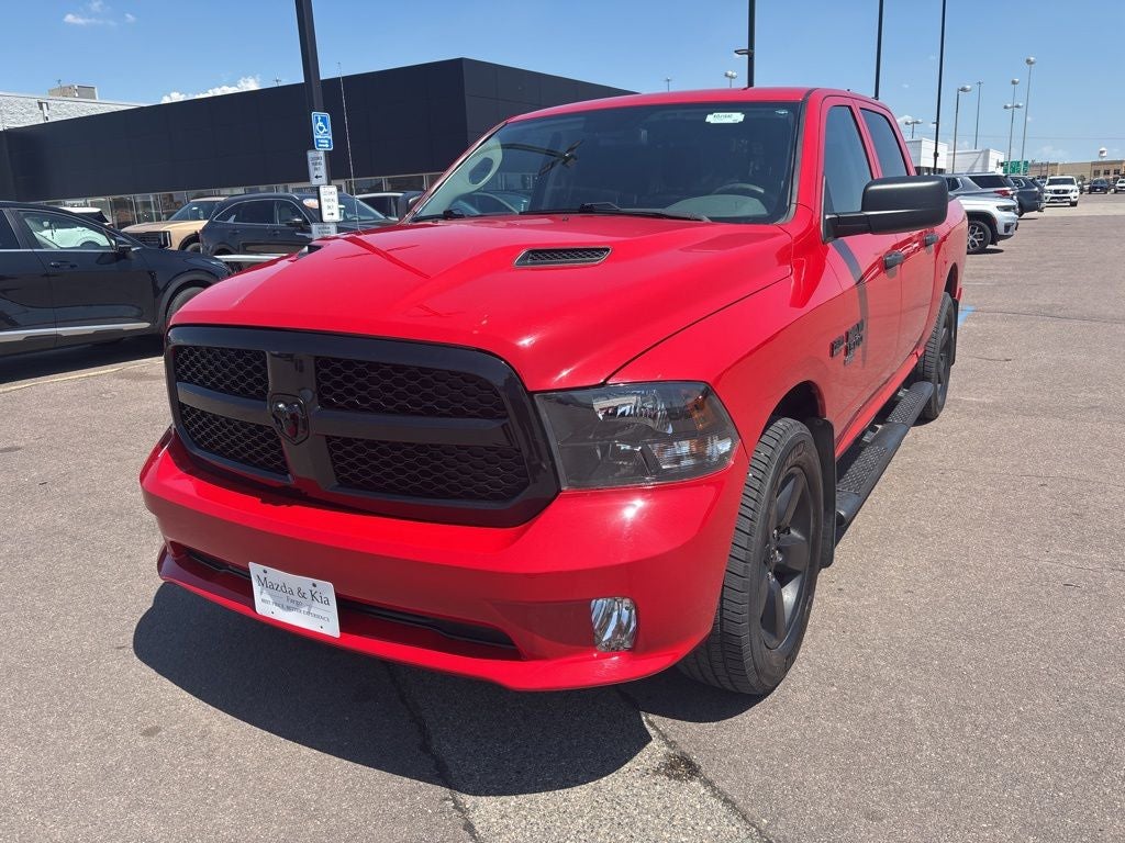 2019 RAM 1500 Classic Express in Flame Red Clearcoat — front three-quarter view