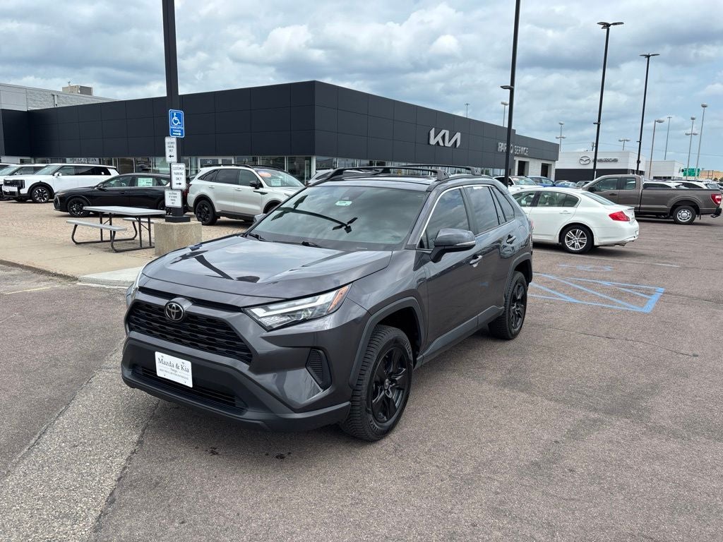 2022 Toyota RAV4 XLE in Magnetic Gray Metallic — front three-quarter view