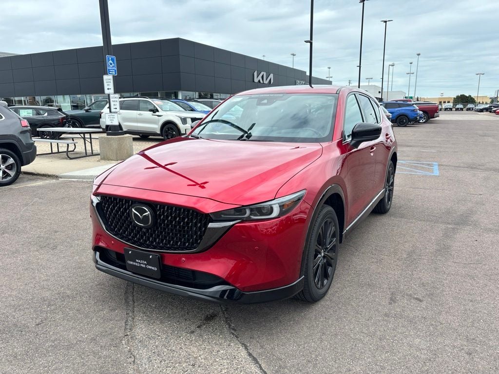2025 Mazda Mazda CX-5 2.5 Turbo Premium in Red Crystal — front three-quarter view