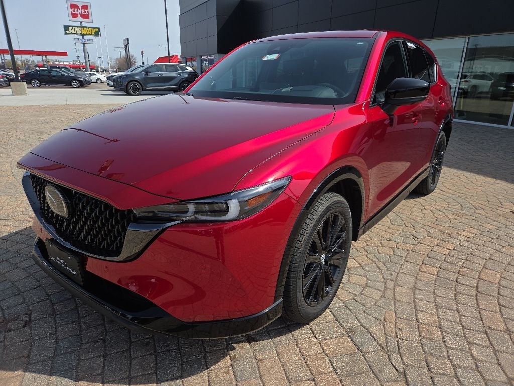 2025 Mazda Mazda CX-5 2.5 Turbo Premium in Red Crystal — front three-quarter view
