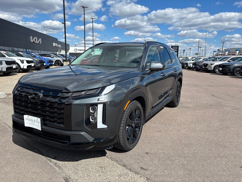 2023 Hyundai Palisade XRT in Steel Graphite — front three-quarter view